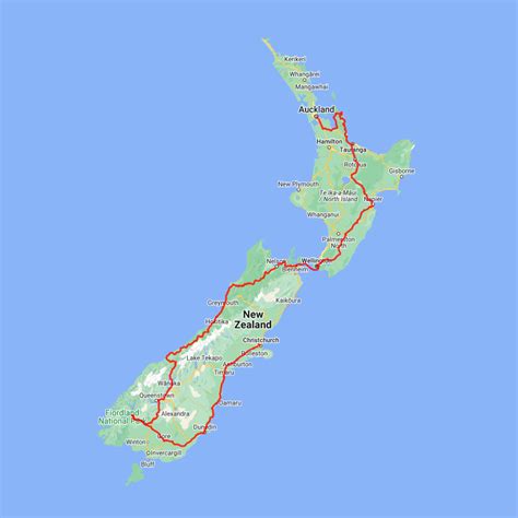 New Zealand Touring Map Tourism Map New Zealand Bank Home