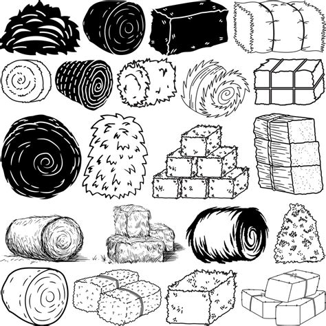 Hay Bales SVG Bundle Round Bales Svg Wheat Bale Svg Bale Of Etsy Canada