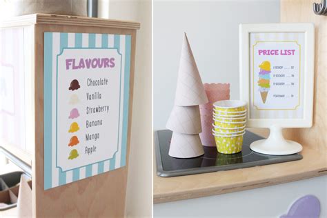 Ice Cream Shop Dramatic Play Printables My Party Design