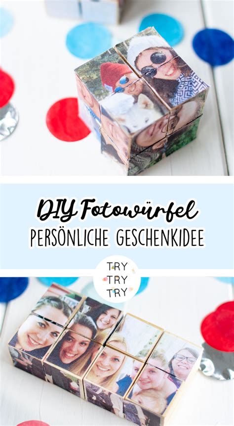 DIY Foto Würfel ein persönliches Geschenk für besondere Menschen in