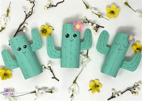 Toilet Paper Roll Cactus