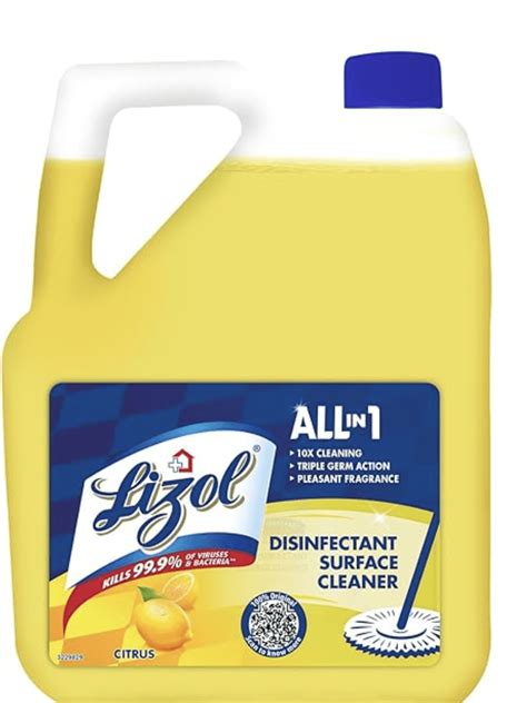 Lizol Litre Citrus Disinfectant Surface Floor Cleaner Liquid