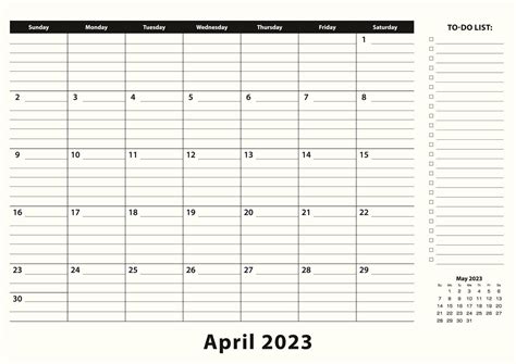 April 2023 Monthly Business Desk Pad Calendar 13647473 Vector Art At