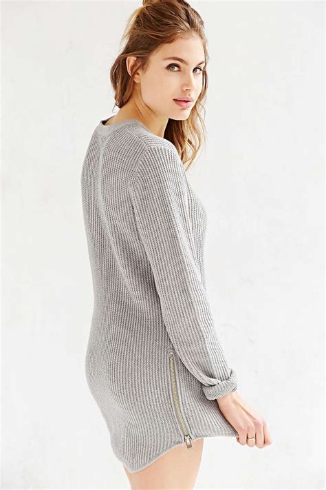 Unif X Uo Waffle Knit Tunic Sweater Knit Tunic Sweaters Tunic Sweater