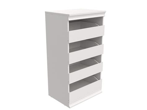 ClosetMaid 4561 Modular Closet Storage Stackable Unit with 4-Drawers, White