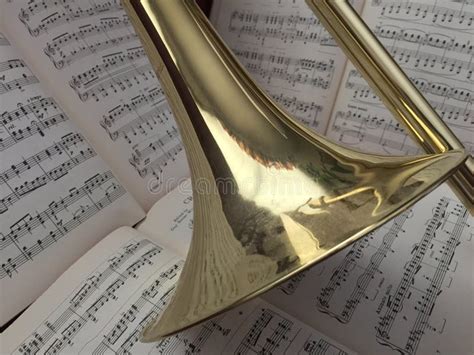 The brass trombone stock image. Image of band, musical - 24710997