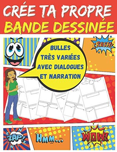 Crée ta propre bande dessinée Bulles très variées avec dialogues et