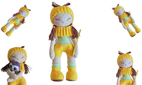 Amigurumi Yellow Shorts Doll Free Pattern Amigurumi Pattern