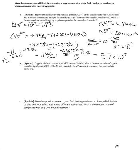 Solved Biochemistry Question Please Help With A B And Chegg