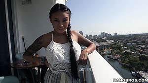 Brunette Hottie With Pale Skin Kameya Gets Her Pussy Hammered Well