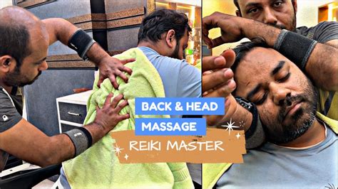 Asmr Head And Back Massage With Neck Cracking By Reiki Master Vd 19