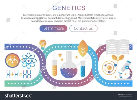 Dna Genetics Bioengineering Research Vector Concept Stock Vector