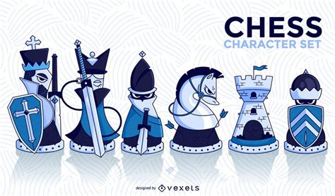 Chess Character Illustrated Set - Vector Download