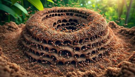 Ants Work Together In A Highly Organized Manner To Build And Maintain