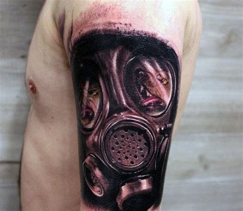 Gas Mask Tattoo Designs For Men Breath Of Fresh Ideas Gas Mask