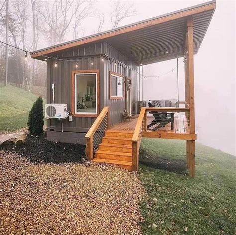 Ship Shak River Tiny House In Bryson City A 20 Ft Shipping Container