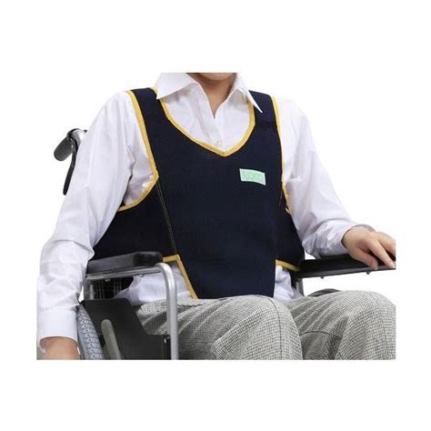 車いす用ワンタッチベルト キーパーエコ（メッシュ）403657-19 ネイビー フットマーク (車椅子 ベルト 車イス用ベルト 姿勢保持 ...
