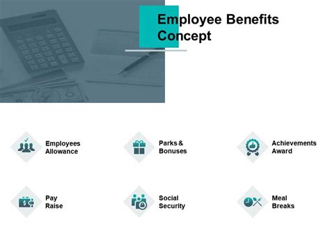 Employee Benefits Concept Achievements Award Meal Breaks Ppt Powerpoint Presentation Summary