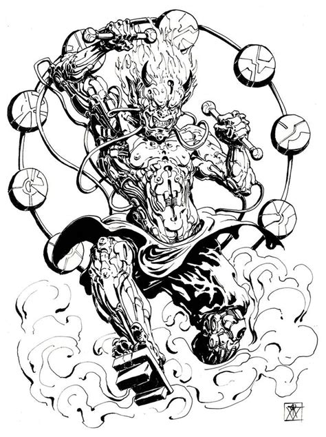 Day3 Cyber Raijin By Atomcyber On Deviantart Dark Art Tattoo Japan