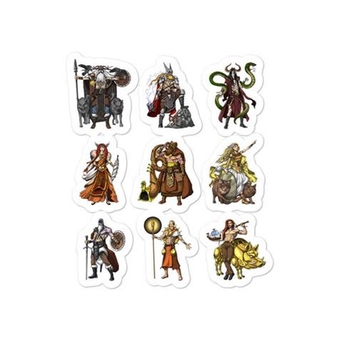 Slavic Mythology Gods Sticker Pagan Deity Stickers Etsy