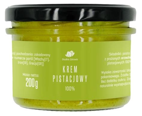 Krem pistacjowy pasta pistacjowa masło pistacjowe 200g Sklep