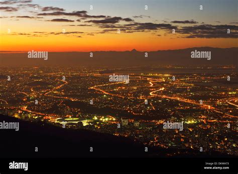 South America Brazil Rio De Janeiro City Rio Night Bay Coast