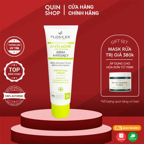 Kem D Ng Ki M D U Gi M M N Floslek Anti Acne Mattifying Cream Ml