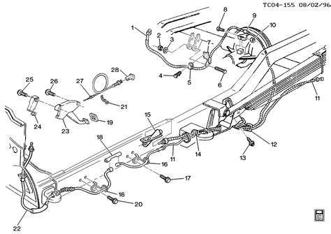 K Pickup Wd Carryover Model Parking Brake System Chevrolet