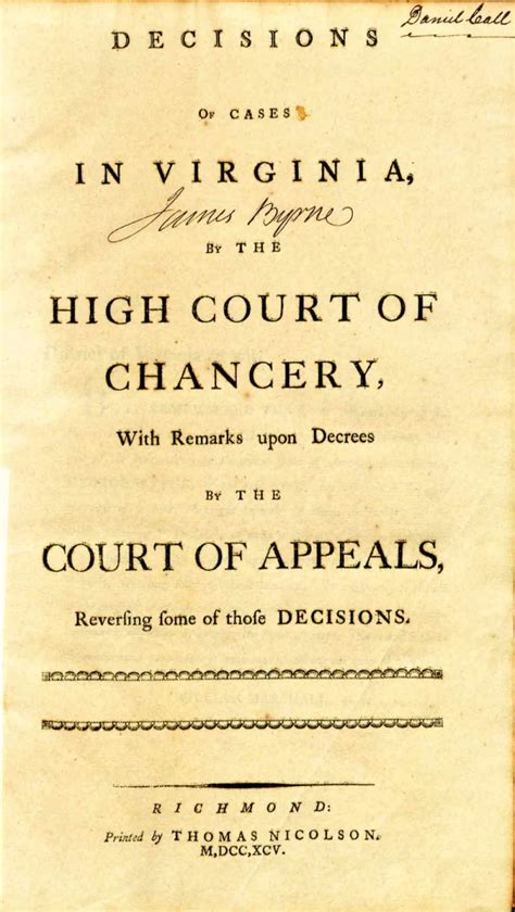 Decisions of Cases in Virginia, by the High Court of Chancery, with ...