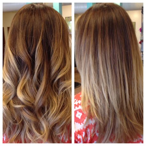 Balayage Highlights With Color Correction From Brassy Yellow To Nice Cool Brown With Natural