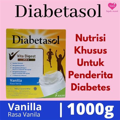 Jual Susu Bubuk Diabetasol Kg Vanila Nutrisi Untuk Penderita Diabetes