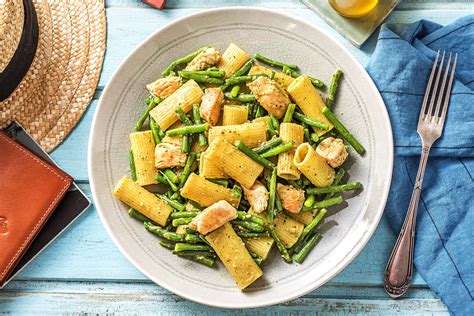 Rigatoni Au Filet De Poulet Et Aux Haricots Verts Recette Hellofresh