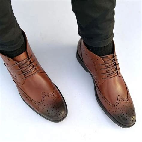 Lace Shoes Leather Cable Fashion Men Men Dress Gent Cord