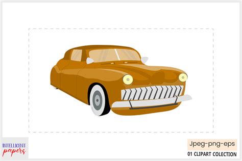 Vintage Car Clipart Graphic by Intelligent Papers · Creative Fabrica