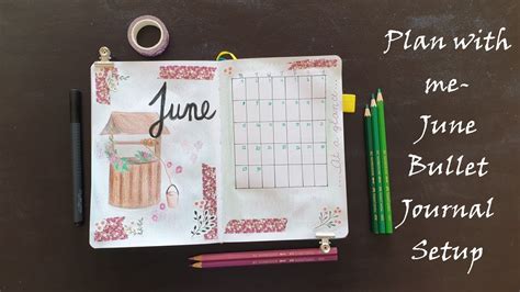 Plan With Me June Bullet Journal Setup Youtube