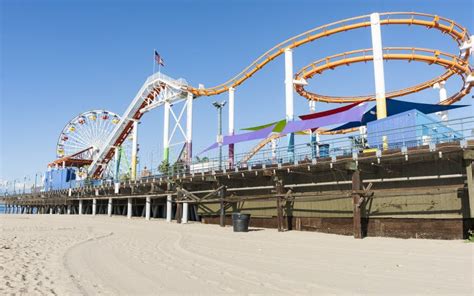 Santa Monica Pier Rides and Attractions Editorial Stock Photo - Image ...