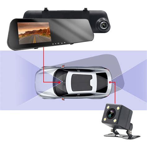 Dashcam R Troviseur Full Hd P Avec Cran Int Gr Et Micro Cam Ra