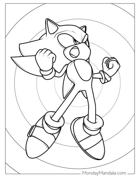 72 Sonic Coloring Pages Free Pdf Printables Coloring Pages Cute