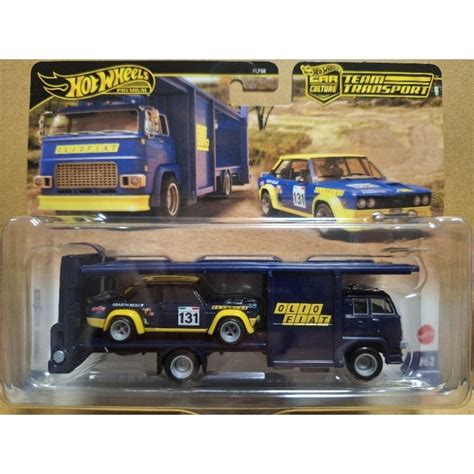 MJCC風火輪 HOT WHEELS 1 64 合金小車 運輸車組 汽車文化 CAR CULTURE FIAT 131 蝦皮購物