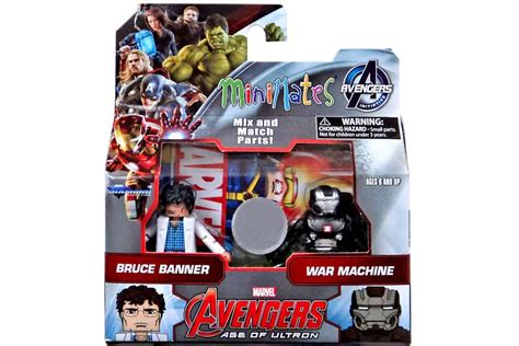 Diamond Select Toys Marvel Avengers Age Of Ultron Bruce Banner And War Machine Minifigure 2 Pack