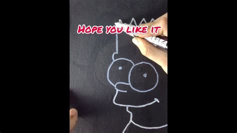 I Drew Bart Simpson In Glow Nashvibes Art Youtube