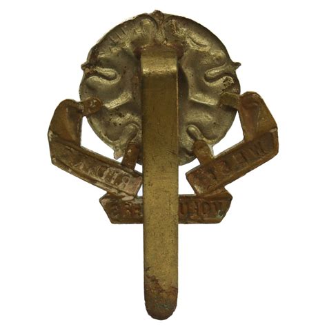 West Riding Volunteers Ww1 Vtc Cap Badge