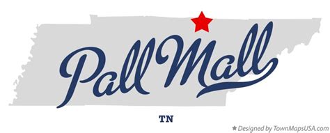 Map of Pall Mall, TN, Tennessee