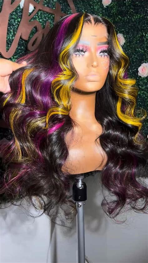 Baddie hairstyles 😻 | Beautiful hair color, Human hair wigs, Front lace wigs human hair