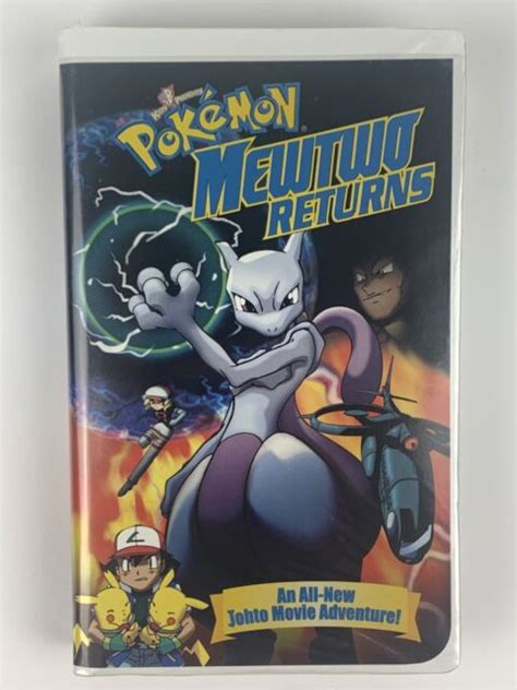 Pokemon Mewtwo Returns Vhs 2001 Clamshell Packaging For Sale