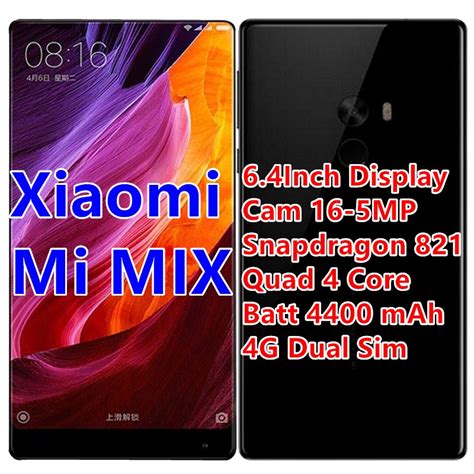 Jual Xiaomi Mi MIX RAM 4 128GB 6 256GB Snapdragon 821 4400mAh 6 4