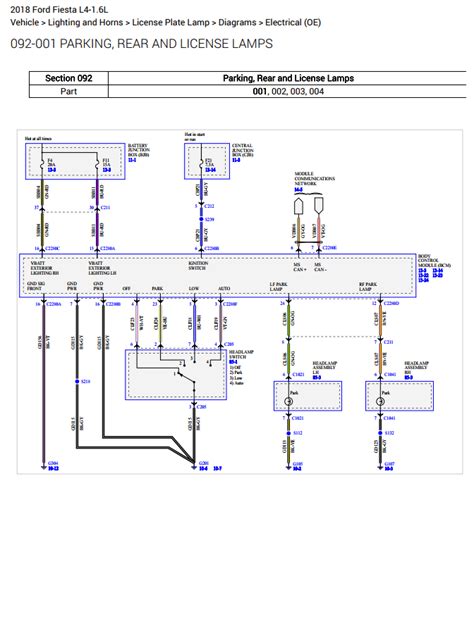 Ford Fiesta L4 1 6l 2018 Electrical Wiring Diagram Auto Repair Manual Forum Heavy Equipment