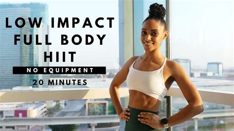 Low Impact FULL BODY HIIT Workout No Equipment Home Workout YouTube