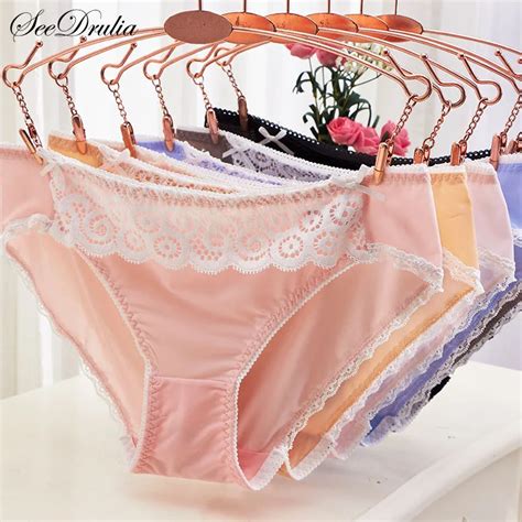 Seedrulia Womens Lace Panties Seamless Cotton Breathable Panty Sexy