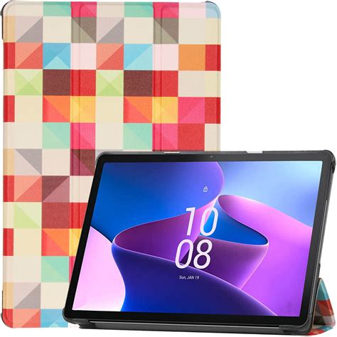 iMoshion Lenovo Tab M10 3rd gen Kunstleder Klapphülle Bunt